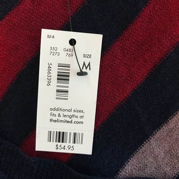 The Limited Navy Striped Sweater - Picture 6 of 7